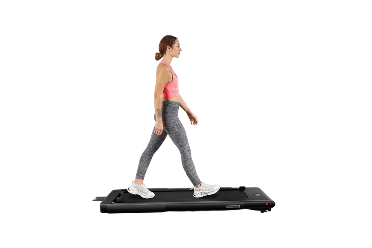 Goplus 2-in-1 compact treadmill for small spaces
